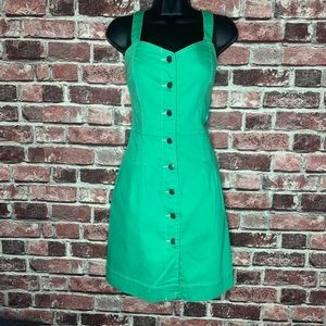 Mint denim dress